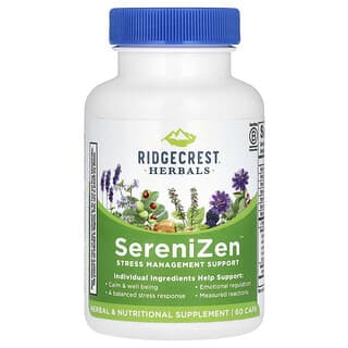 SereniZen, Apoyo para Manejo del Estrés, 60 cápsulas