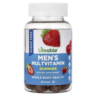 Multivitamínico para Hombre, libre de azúcar, sabor Berry. 60 gomitas.