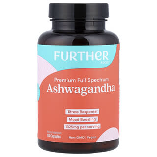 Ashwagandha, Premium Full Spectrum, 120 cápsulas