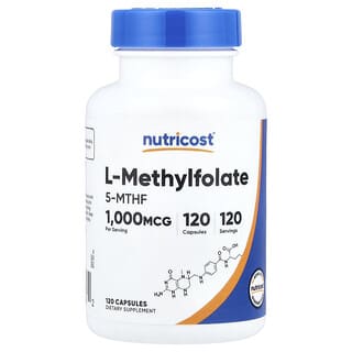 Metilfolato, 1,000 mcg, 120 caps