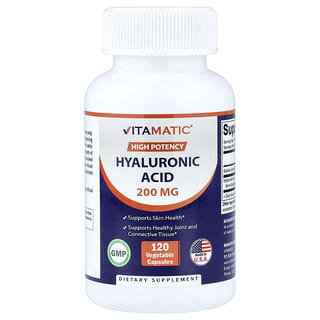High Potency, Ácido Hialurónico, 200 mg, 120 vegetable caps