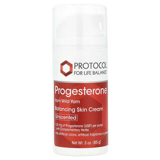 Progesterone, Balancing Skin Cream, Unscented, 3 oz (85 g)