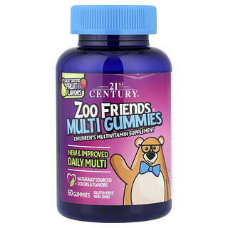 Zoo Friends, Multi Gomitas, Fruta, 60 Gomitas