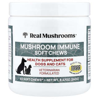 Mushroom Immune Soft Chews, para Perros y Gatos, 60 Chews, 8.47 oz (240 g)