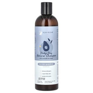 Itchy Dog Natural Shampoo With Avocado, para Perros, Tea Tree + Grapefruit, 12 fl oz (354 ml)