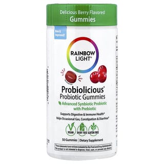 Probiolicious Probióticos Gummies, Delicious Berry 50 Gomitas