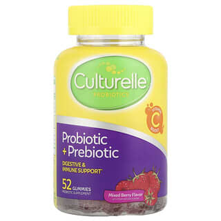 Probiótico + Prebiótico gomitas, Mixed Berry, 52 gomitas