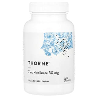 Thorne, Picolinato de Zinc, 30 mg. 180 caps