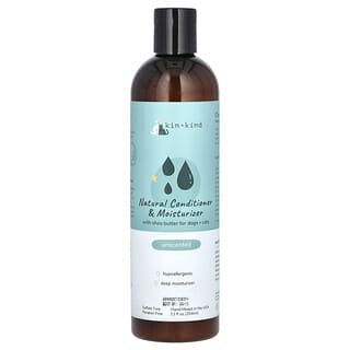 Natural Conditioner & Moisturizer, With Shea Butter para Perros + Cats, Unscented, 12 fl oz (354 ml)