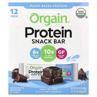 Barras Snack de Proteína Sabor Brownie de Chocolate 12 Barras de 40 g c/u