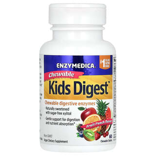 Niños Digest, Fruta Punch, 60 Tabs Masticables