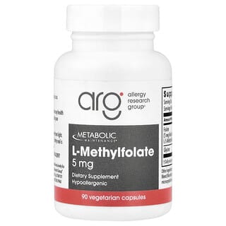 Vitamina B9, Metilfolato, Folato, 5 mg. 90 caps.