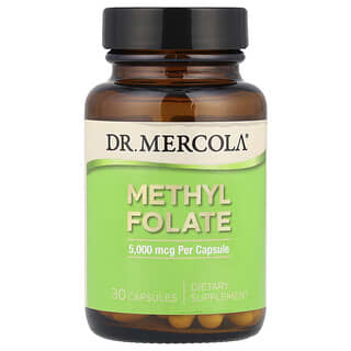 Vitamina B9, Metilfolato, Folato, 5,000 mcg. 30 caps.