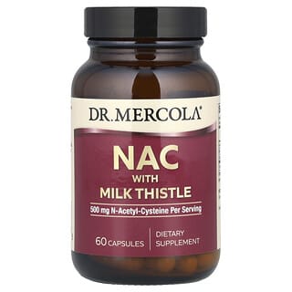 Dr. Mercola, NAC con Milk Thistle. 60 caps.