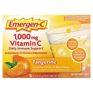 Vitamina C, sabor Mandarina, 1,000 mg. 30 packets.