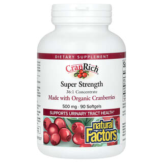 CranRich, Super Strength, 500 mg, 90 softgels