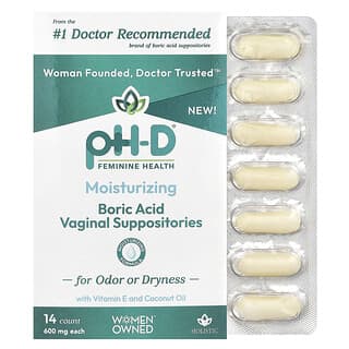 Ácido Bórico, Vaginal supositorios, 600 mg, 14 count, 600 mg