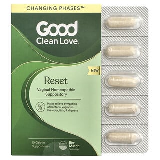Reset, Vaginal Supositorio Homeopático, 10 supositorios