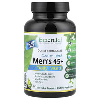 Multivitamínico para Hombre 45+, Coenzymated, 1 al día. 60 Vcaps.