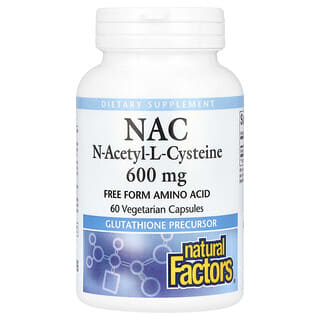 NAC, N-Acetyl-L-Cysteine, 600 mg, 60 vegetarian caps