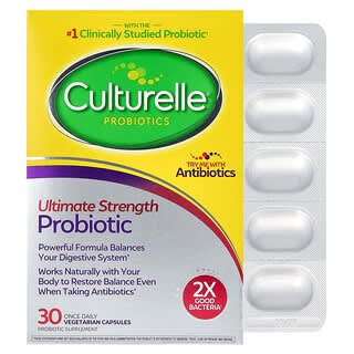 Probióticos, Ultimate Strength Probiótico, 20 Billion CFU, 30 Vegetarian caps