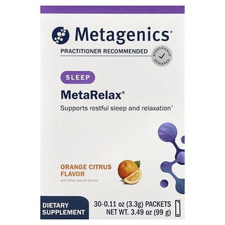 Metagenics, Magnesio "MetaRelax" sabor Naranja Cítricos. 30 sobres.