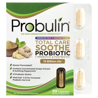 Cuidado Total Calma Digestiva Probiótico y Prebiótico & Postbiótico 30 Cápsulas