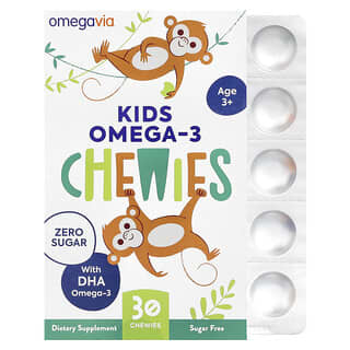 Niños Omega 3 Chewies, edad 3+, Natural Fruit, 30 Chewies
