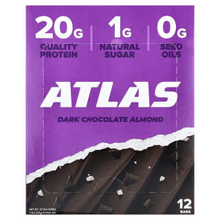 Barras de Proteína Sabor Dark Chocolate Almond 12 Barras de 54 g c/u