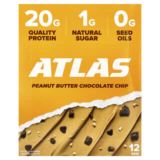 Barras de Proteína Sabor Mantequilla de Cacahuate con Chispas de Chocolate 12 Barras de 54 g c/u