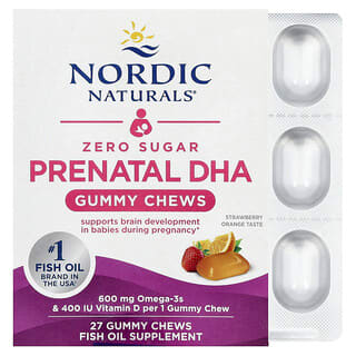 Prenatal DHA gummies, Strawberry Orange, 27 Gummy Chews