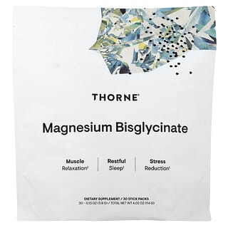 Thorne, Bisglicinato de Magnesio. 30 sobres