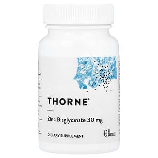 Thorne, Bisglicinato de Zinc 30 mg. 60 caps.