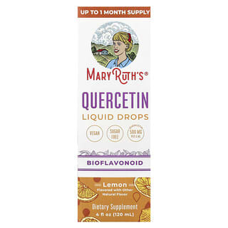 Quercetin gotas líquidas, Limón, 4 fl oz (120 ml)