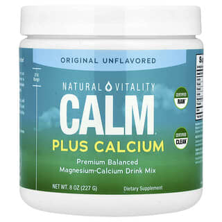 Calma, Plus Calcium, Magnesium-Calcium mezcla para bebida, Original Unflavored, 8 oz (227 g)