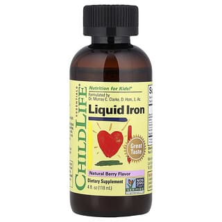 Líquido Hierro, Natural Berry, 4 fl oz (118 ml)