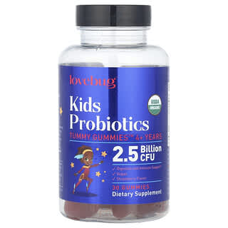 Para Niños Probióticos, Tummy Gummies™, 4+ Years, Fresa, 2.5 Billion CFU 30 Gomitas
