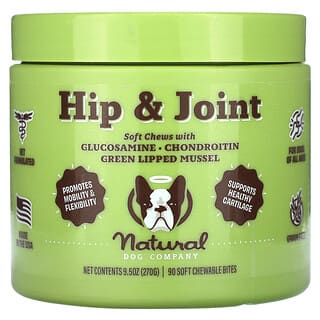 Hip & Joint, para Perros, All Ages, 90 Soft Chewable Bites, 9.5 oz (270 g)