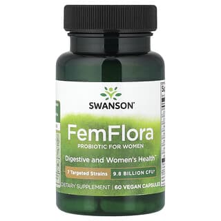 Probiótico FemFlora para Mujer 9.8 Billion CFU, 60 caps