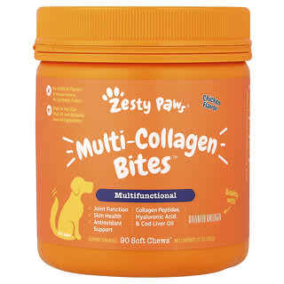 Multi-Collagen Bites™, Multifunctional, para Perros, Todas las Edades, Pollo, 90 Soft Chews, 11.1 oz (315 g)