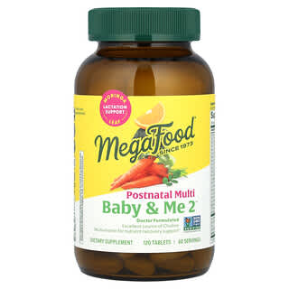 Baby & Me 2, Postnatal Multivitamínico, 120 tabs