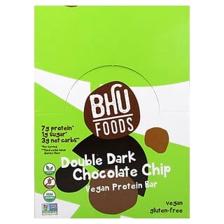 Barras de Proteína Sabor Double Dark Chocolate Chip 12 Barras de 45 g c/u