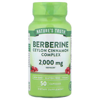 Berberina Ceylon Cinnamon Complex, 2,000 mg, 50 caps