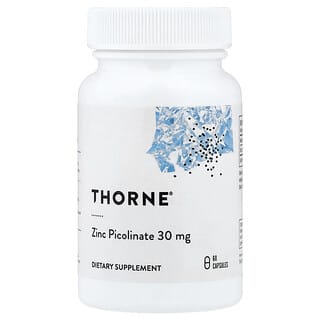 Thorne, Picolinato de Zinc, 30 mg. 60 caps