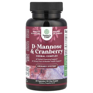 D-Mannose + Cranberry, 60 caps