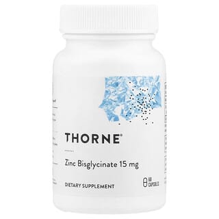 Thorne, Bisglicinato de Zinc 15 mg. 60 caps.