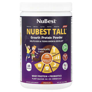 Growth Protein Powder, para Niños & Teens 3+, Chocolate, 12 oz (340 g)