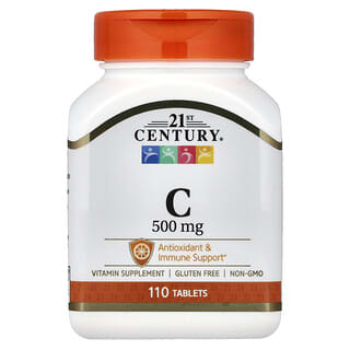 21st Century, Vitamina C (500 mg). 110 tabs