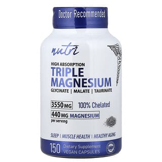 Nutri, Complejo de Magnesio de alta absorción. 150 vcaps