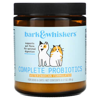 Bark & Whiskers, Complete Probióticos, para Gatos y Perros, 3.17 oz (90 g)